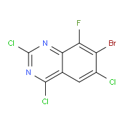 7-bromo-2,4,6-trichloro-8-fluoroquinazoline 1698028-11-3